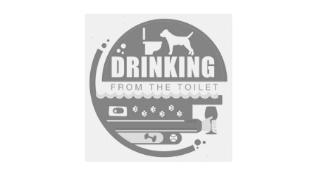 Drinking from the toilet logo